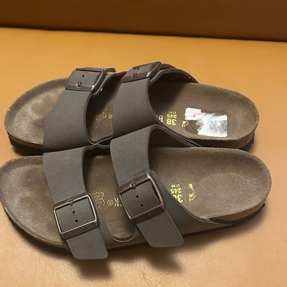 Birkenstock Taupe Double-Strap Sandals - Picture 2 of 8
